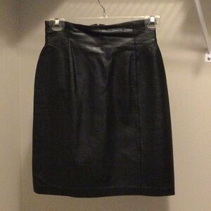 Leather skirt
